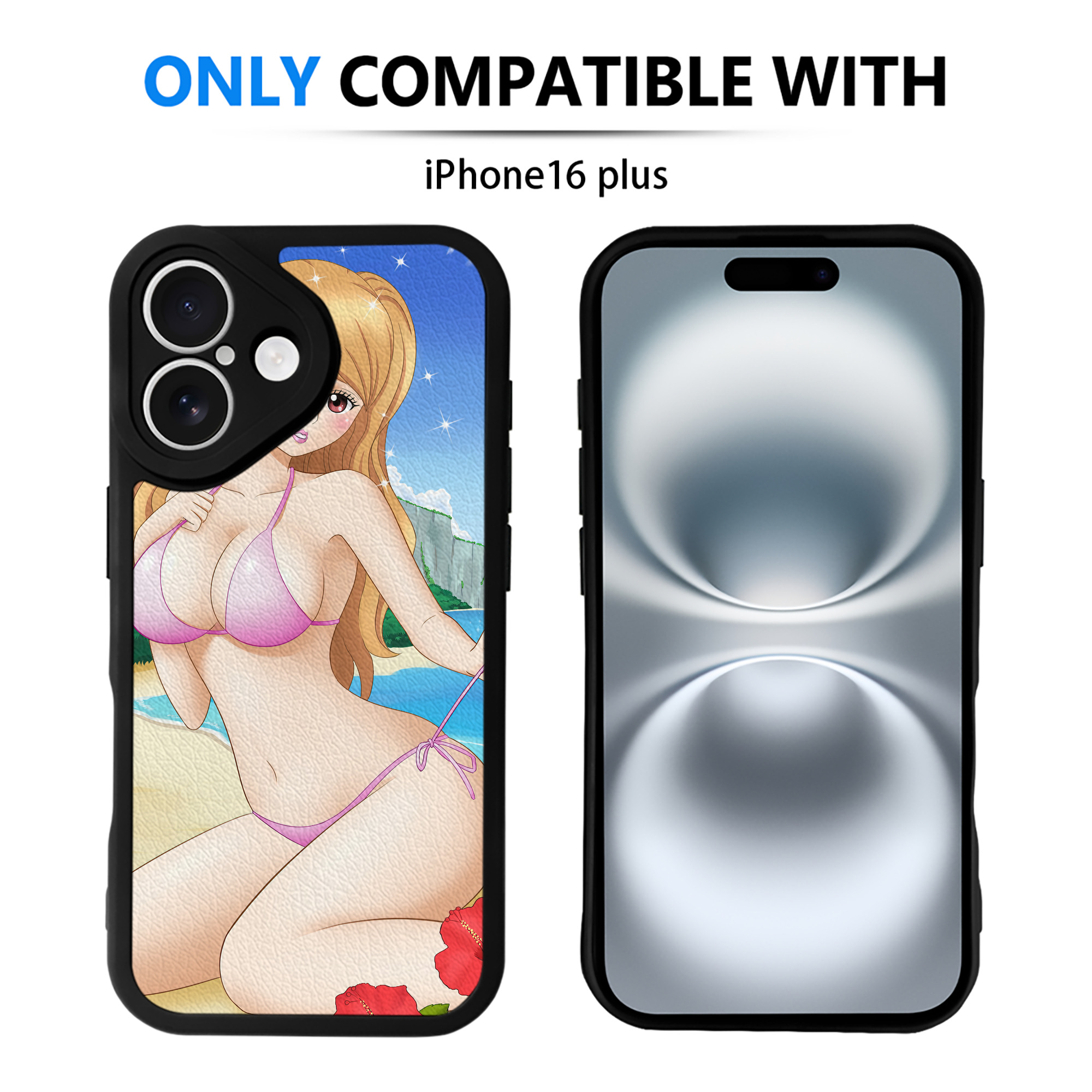 （画像用） ワンピース ONE PIECE 【iPhone 16シリーズ対応】シリコンスマホケース（レザー調） 材質：シリコン